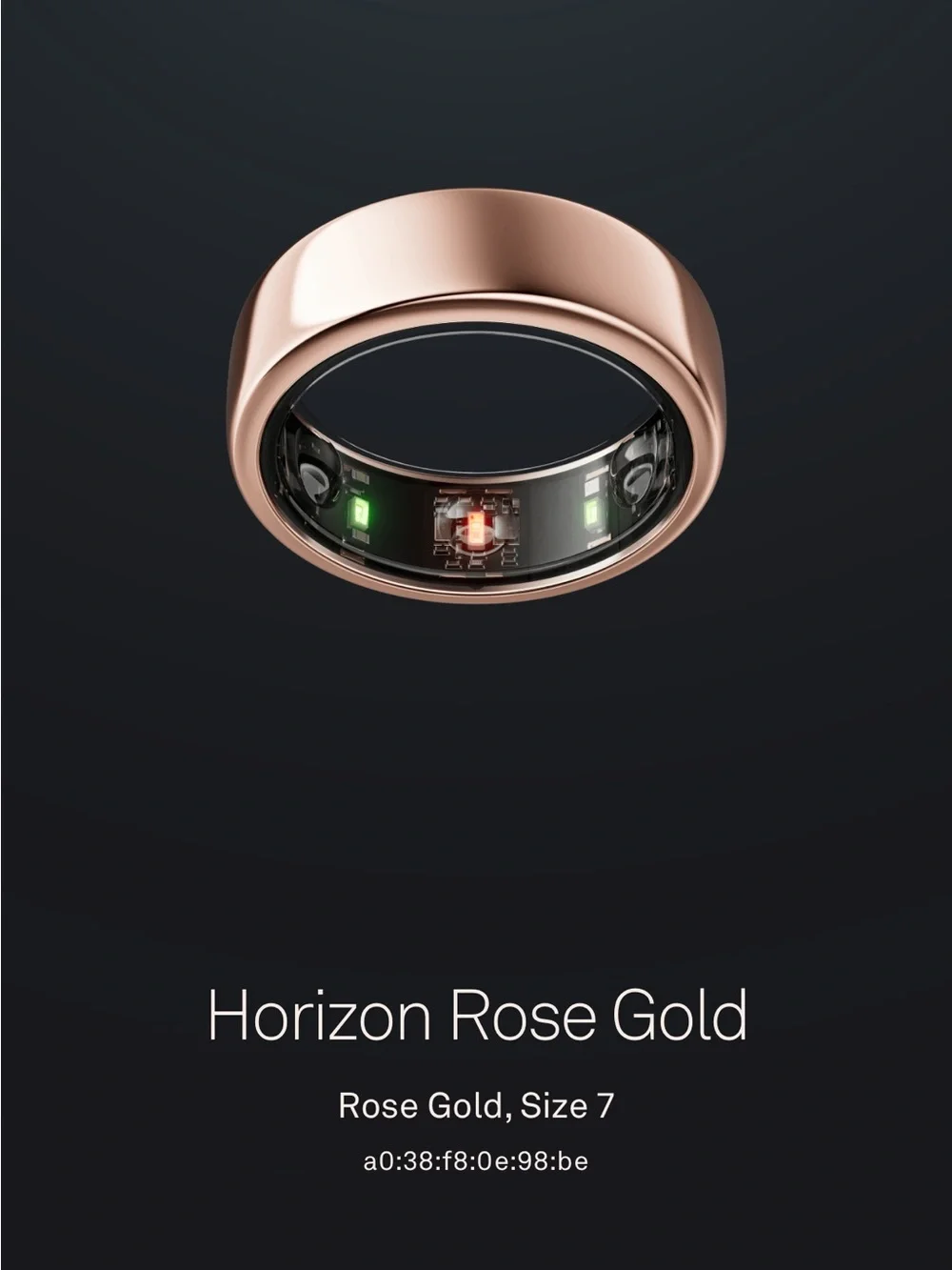 Oura Gen 3 Ring Size 7 in Rose Gold